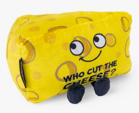 "Who Cut The Cheese?" Novelty Plush Cheese Wedge Gift