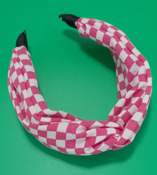 Knotted Checkered Headband