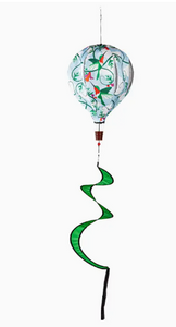 Hummingbird Burlap Balloon Spinner