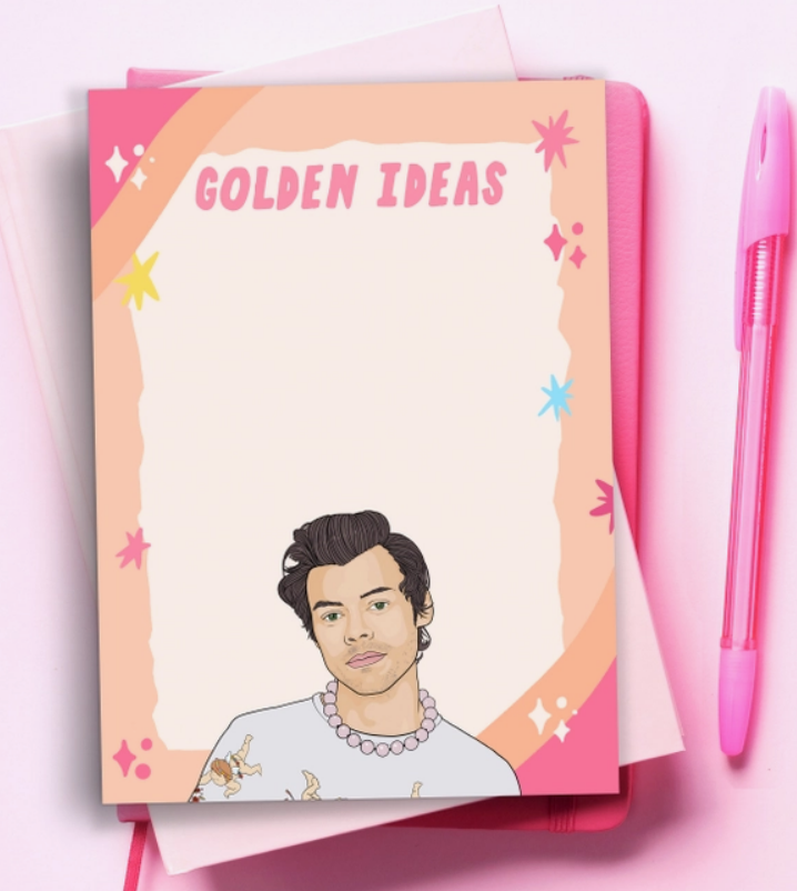 Golden Ideas - Harry Styles Notepad