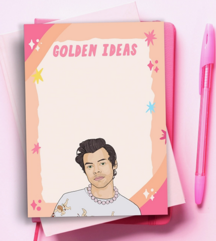 Golden Ideas - Harry Styles Notepad