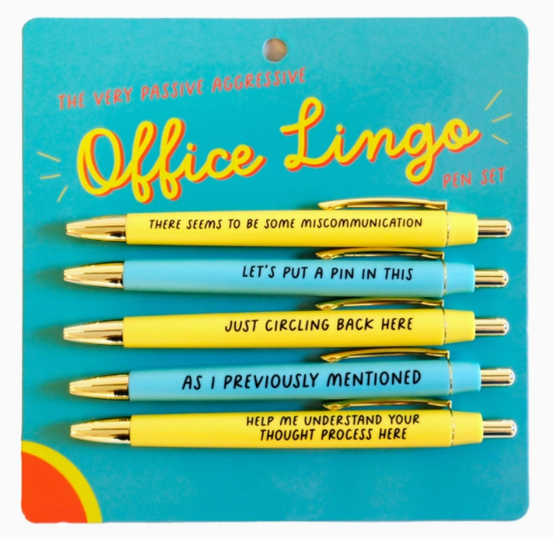 Corporate Office Lingo Pen Set