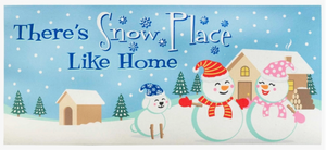 Snow Place Like Home Doormat Insert