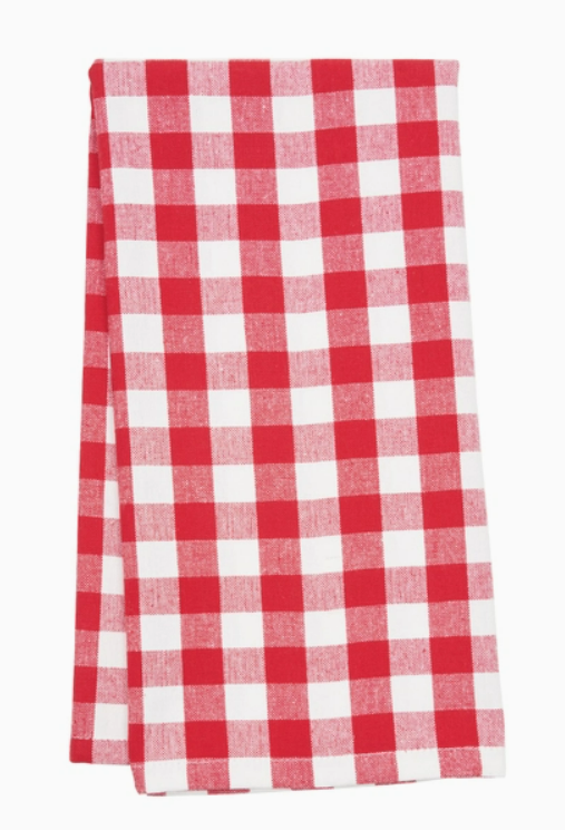 Kitchen Towel Red & White Gingham Check