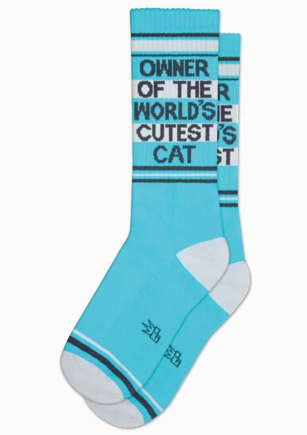 Owner Of The World's Cutest Cat Gym Crew Socks