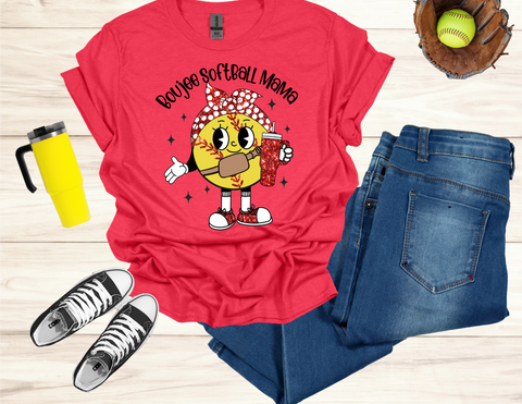 Boujee Softball Mama T-Shirt