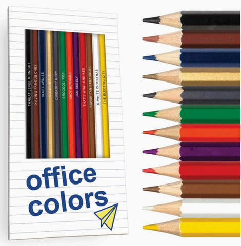 Office Colors Colored Pencils for Fans of The Office