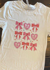 Coquette Bows & Hearts Short Sleeve T-Shirt