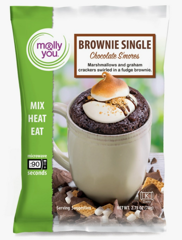 Chocolate S'mores Brownie Microwave Single