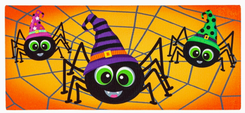 Happy Halloween Spiders Sassafras Switch Mat