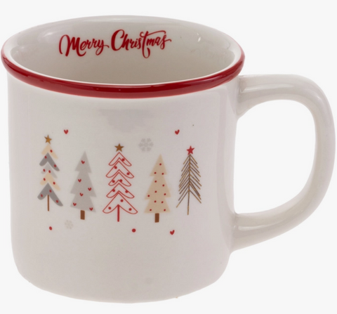 Festive Trees Ceramic Mug Christmas