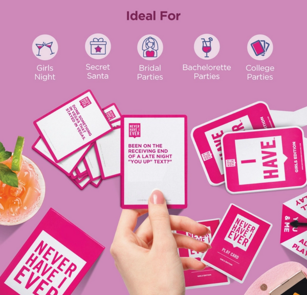 Never Have I Ever, Girls and Bachelorette Party Card Game