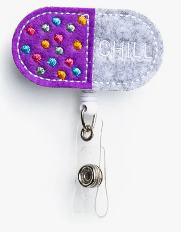 Chill Pill Badge Reel Holder