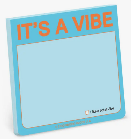 It's A Vibe Sticky Note (Pastel Version)