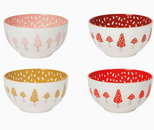 Toadstool Bowls Set of 4