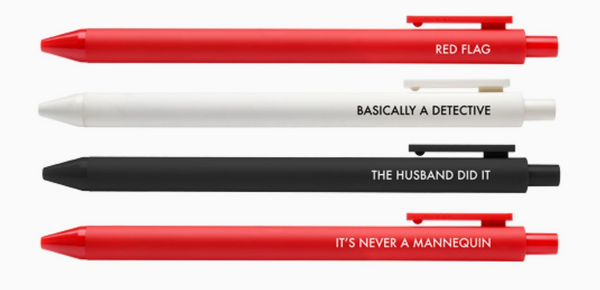 True Crime Gel Pen Set