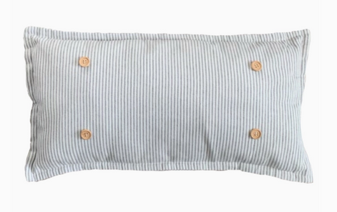Gray/White Stripes Pillow