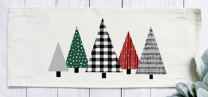 Ugly Sweater Music Sheet Christmas Trees Panel