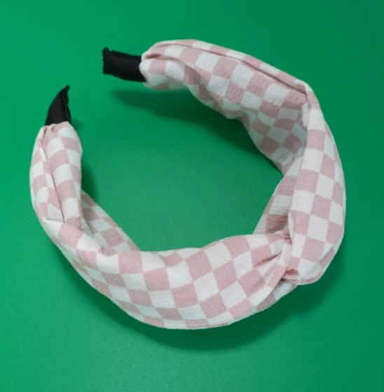 Knotted Checkered Headband