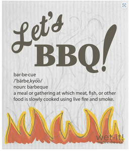 Let's Barbeque Swedish Cloth