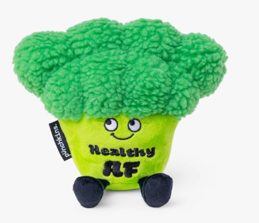 "Healthy AF" Novelty Plush Broccoli Gift