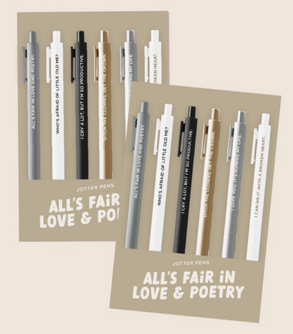 All's Fair in Love and Poetry (TTPD) Pen Set