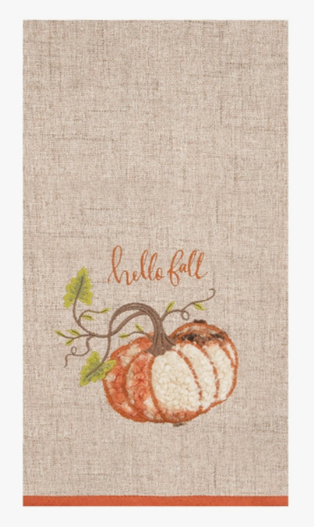 Fall/Harvest Time Pumpkin Kitchen Towel