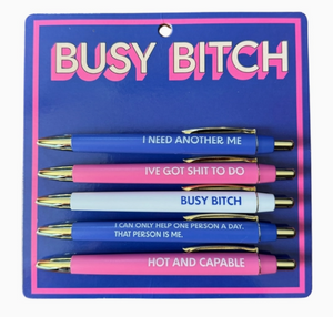 Busy Bitch Pen Set