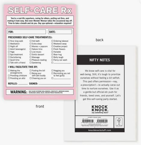 Self-Care RX Nifty Note