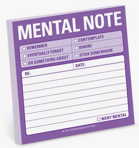 Mental Note Sticky Notes