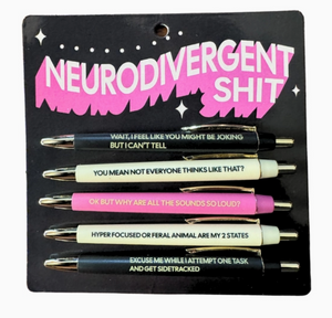 Neurodivergent Shit Pen Set