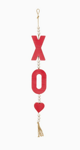 Red XO Heart Hanging