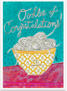 Oodles of Congratulations - Curly Girl Congratulations Card