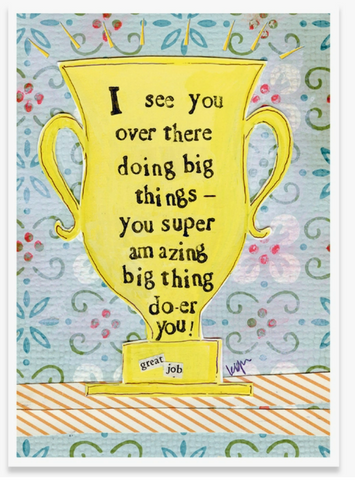 Big Thing - Curly Girl Everyday Greeting Card