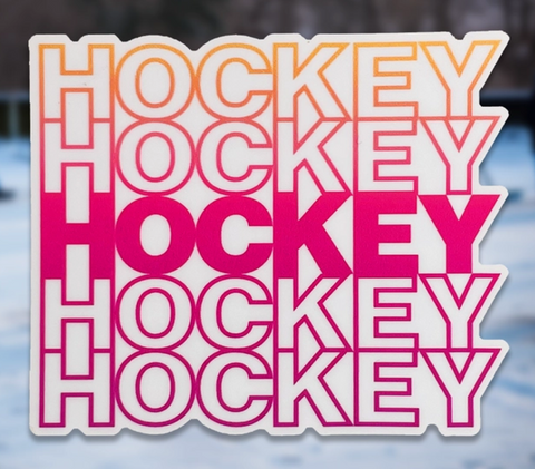 Hockey Repeat Sticker