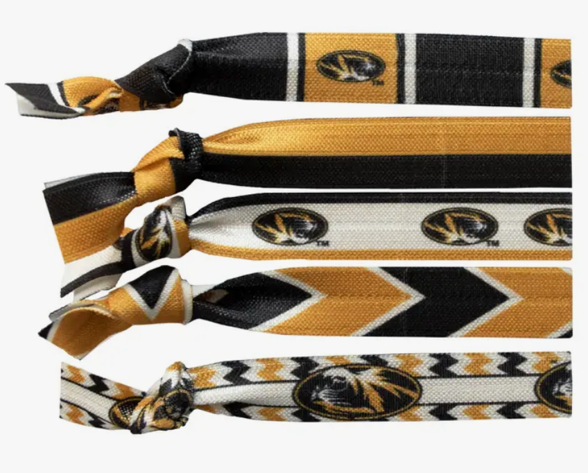 NCAA Missouri Tigers Knotted Hair Tie
