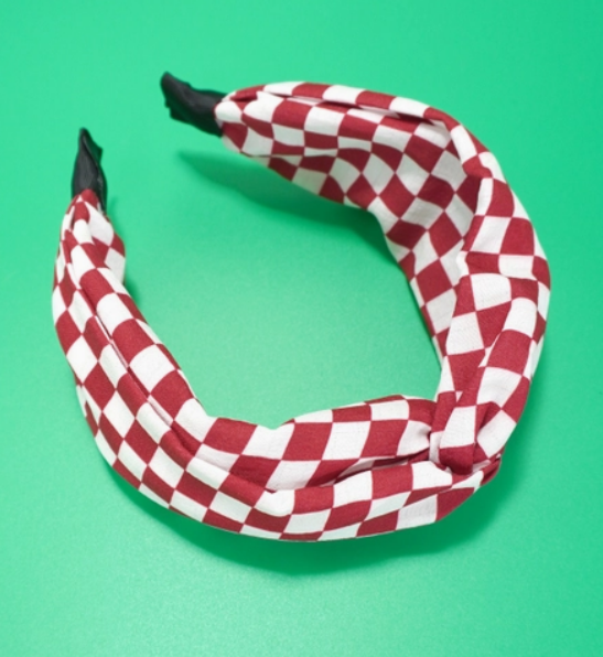 Knotted Checkered Headband