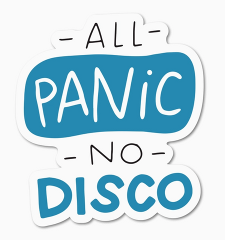 All Panic, No Disco Sticker