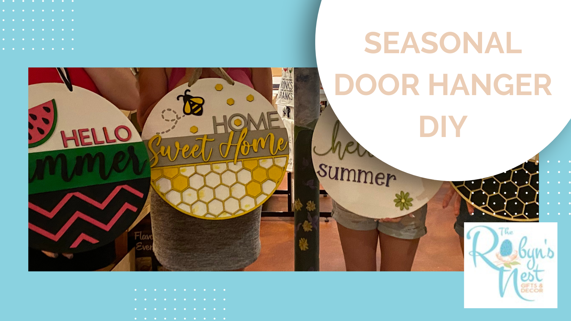 Seasonal Door Hanger DIY