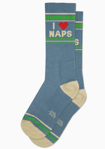 I (heart) Naps Gym Crew Socks