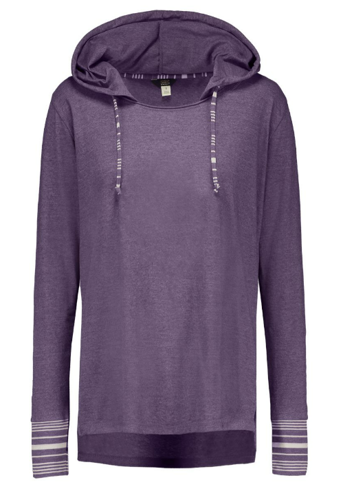 Arched Wildcats Heathered Purple Hooded Tunic