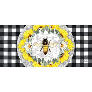 Honey Bee and Flowers Sassafras Switch Mat