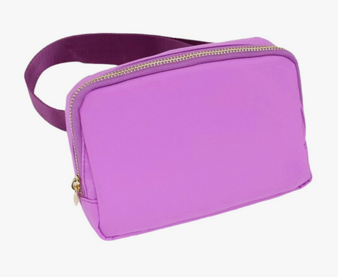 Varsity Collection Purple Fanny Waist Pack Belt Bag