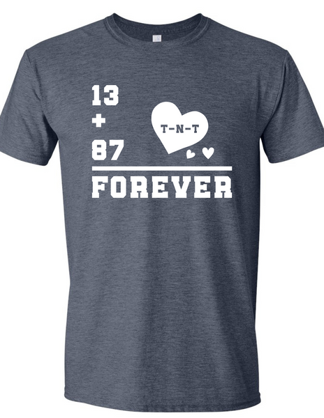 13 + 87 = Forever