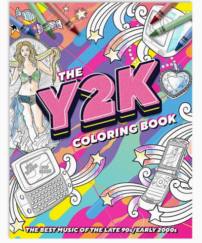 Y2K 2000s Pop Music Coloring Book