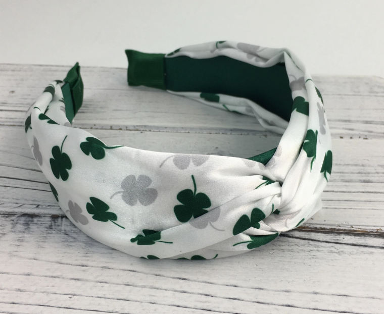 Shamrock Knot Headband - Four Leaf Clover Design