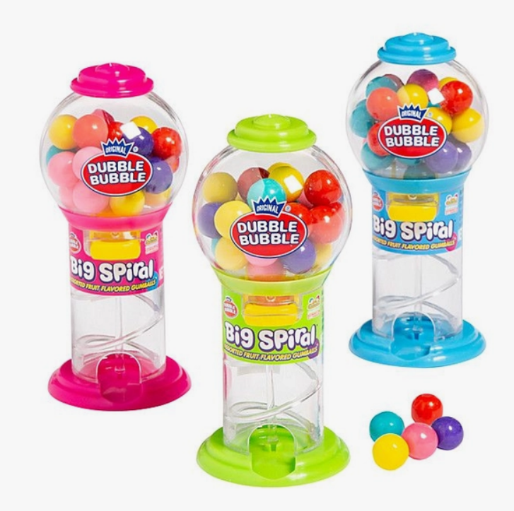 Kidsmania Dubble Bubble Big Spiral Gumball Machines