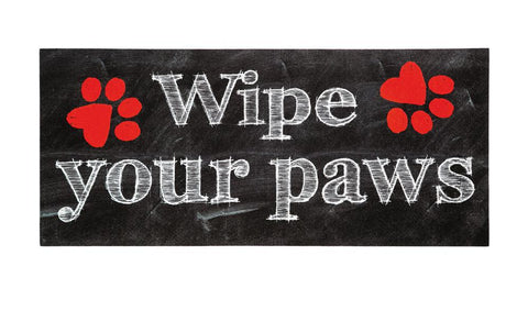 Wipe Your Paws Black and White Sassafras Switch Mat