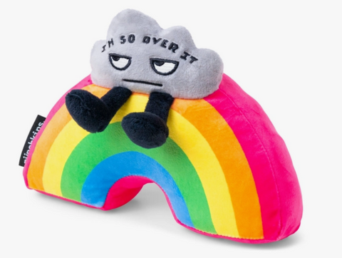 "I'm So Over It" Novelty Plush Rainbow Gift