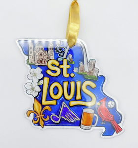 Acrylic St. Louis Missouri Ornament